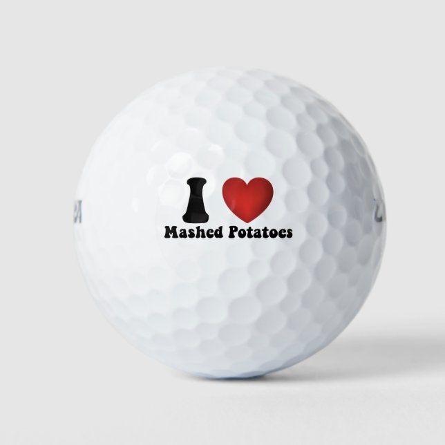 I Liebe Kartoffeln Kartoffeln Erntedank Abendessen Golfball (Vorderseite)