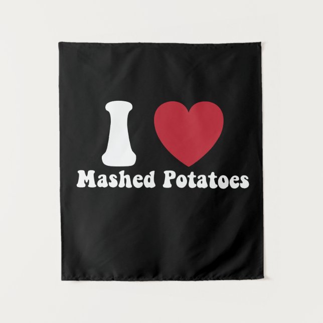 I Liebe Kartoffeln Kartoffeln Erntedank Abendessen Wandteppich (Vorderseite)