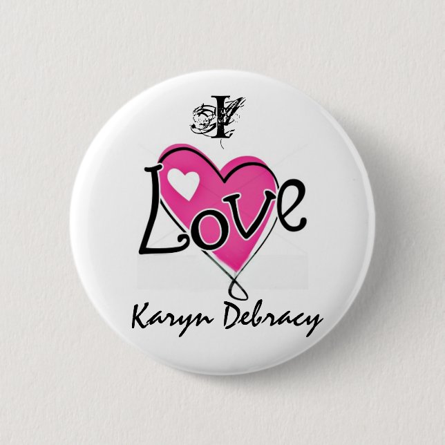 I Liebe Karyn Debracy Button (Vorderseite)