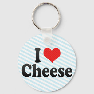 I Liebe Käse Schlüsselanhänger