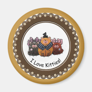I Liebe-Kätzchen-Magnet Magnet