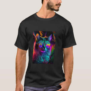 I Liebe Katzen, Coole Katze Illustration Novelty G T-Shirt