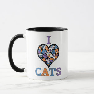I Liebe Katzen - Herzklopfen Tasse