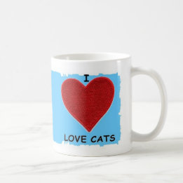 I LIEBE-KATZEN KAFFEETASSE