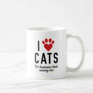 I Liebe Katzen Kaffeetasse