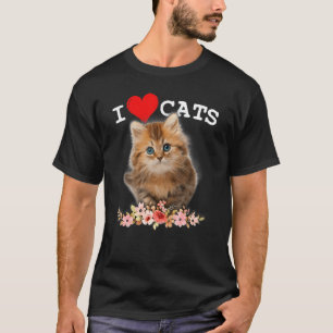 I Liebe Katzen Katze I Liebe Kätzchen T-Shirt