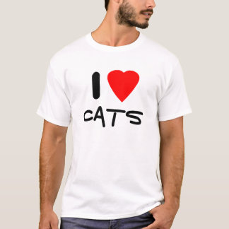 I Liebe-Katzen T-Shirt