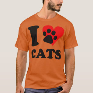 I Liebe Katzen T-Shirt