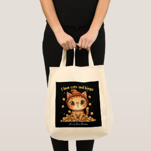 I Liebe Katzen und Bingo Perfect Combo Bingo Liebe Tragetasche
