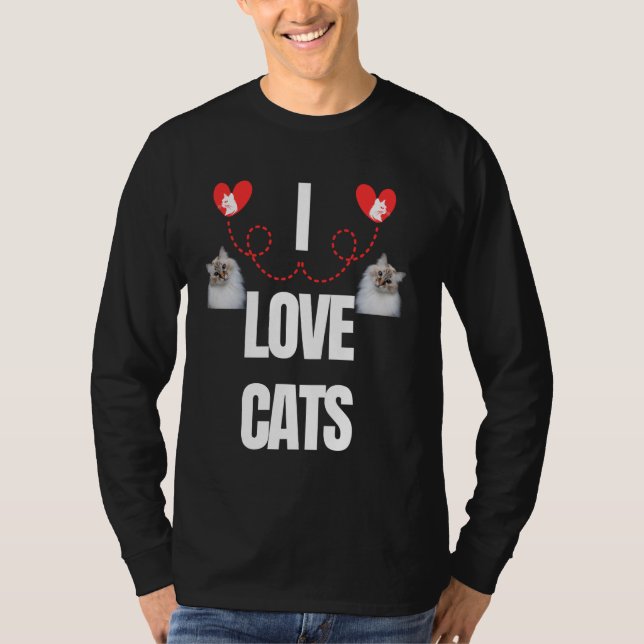 I LIEBE KATZKATZKATZKATZKATZKATZKATZKATZKATZKATZKA T-Shirt (Vorderseite)