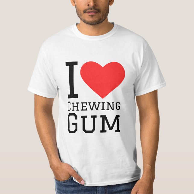 I Liebe Kaugummi T-Shirt (Vorderseite)