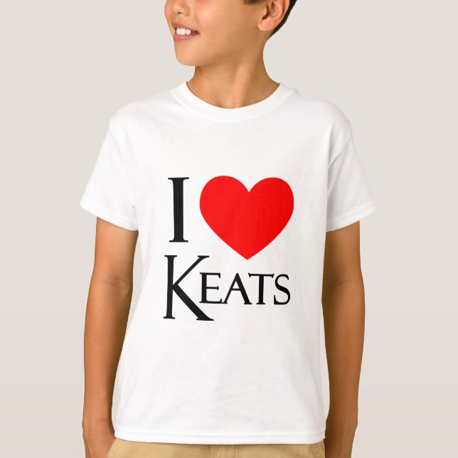 I Liebe Keats T-Shirt (Vorderseite)