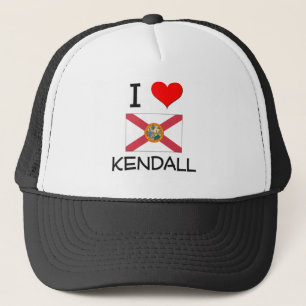I Liebe KENDALL Florida Truckerkappe