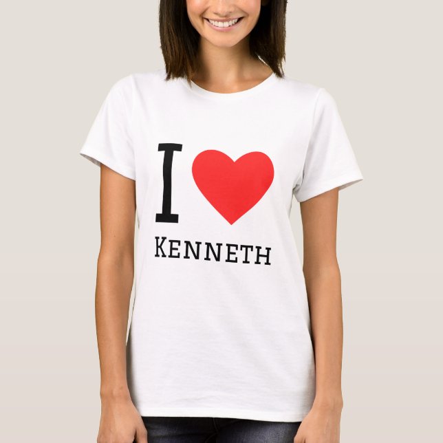 I Liebe kenneth T-Shirt (Vorderseite)