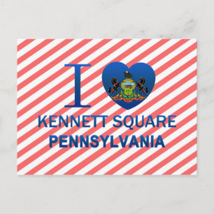 I Liebe Kennett Square, PA Postkarte