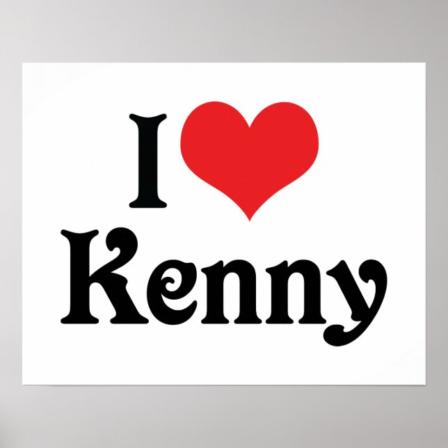 I Liebe Kenny Poster (Vorne)