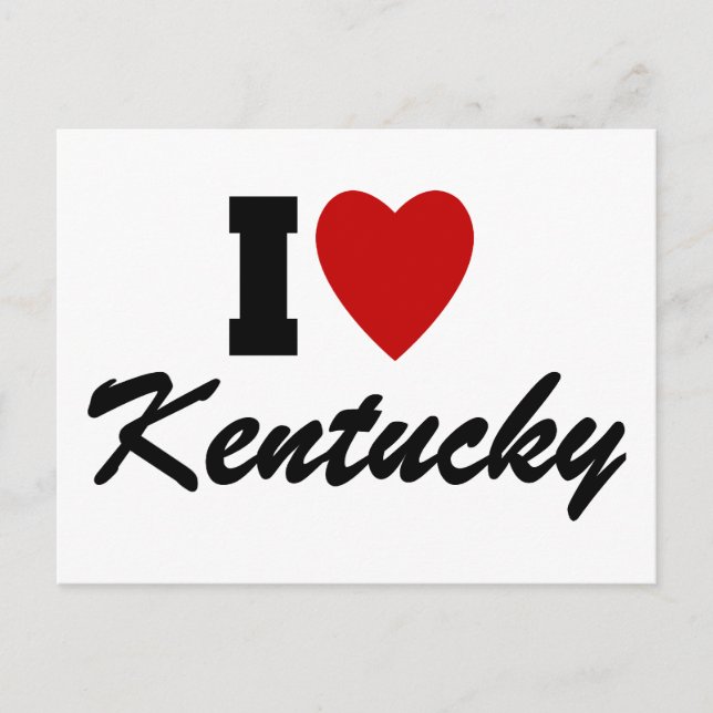 I Liebe Kentucky Postkarte (Vorderseite)
