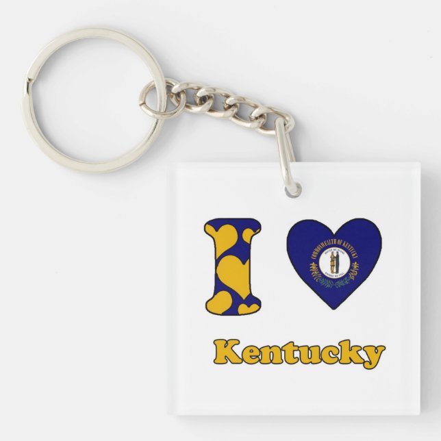 I Liebe Kentucky Schlüsselanhänger (Vorderseite)