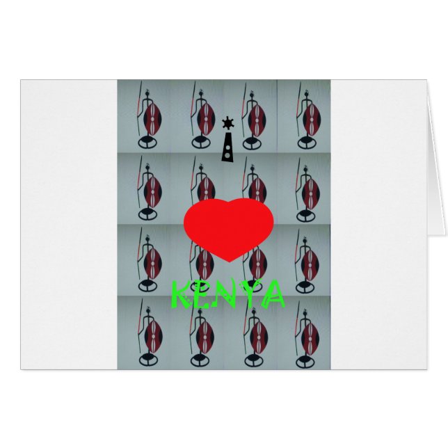 I Liebe Kenya (Vorderseite (Horizontal))