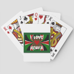 I Liebe Kenya Hakuna Matata Geschenke Spielkarten