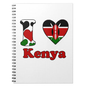 I Liebe Kenya Notizblock