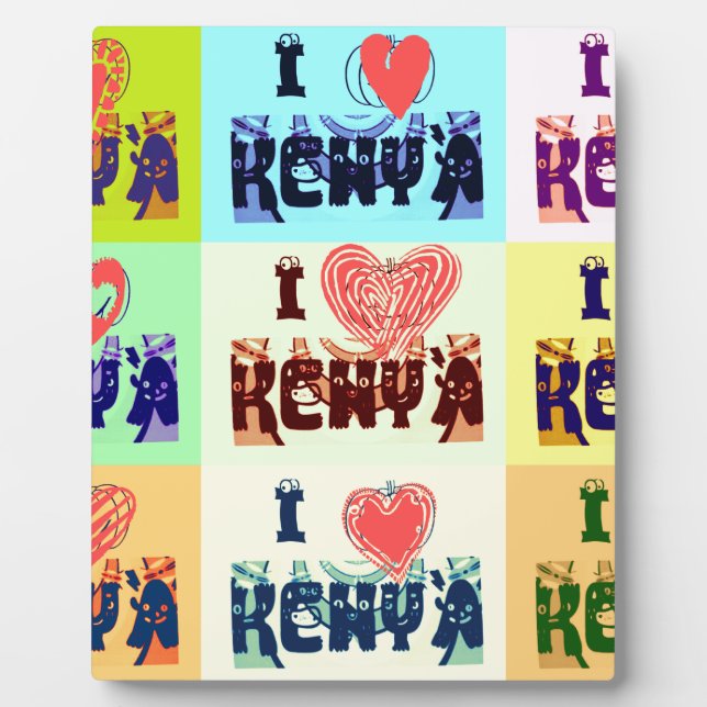 I Liebe Kenya.png Fotoplatte (Vorderseite)
