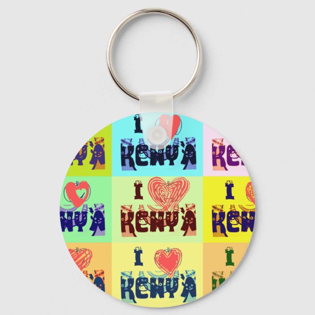 I Liebe Kenya.png Schlüsselanhänger (Vorderseite)