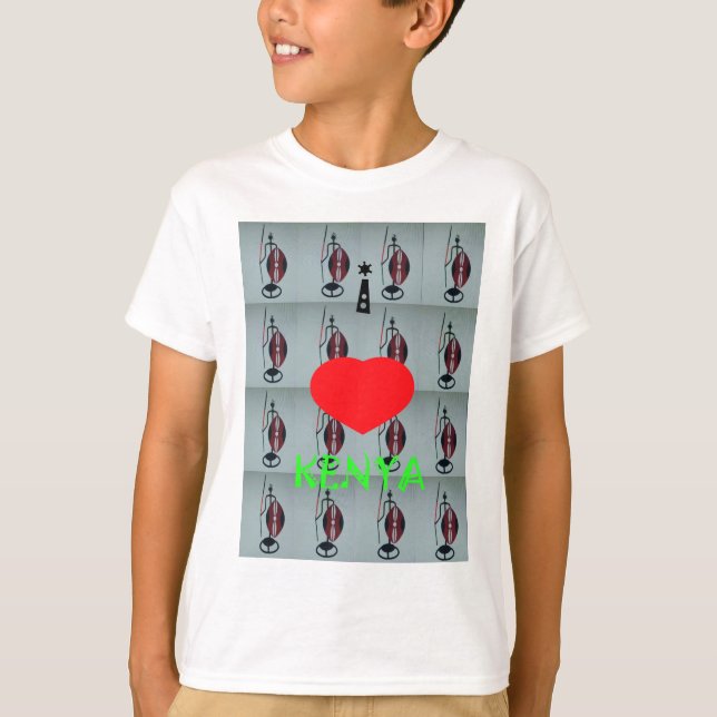 I Liebe Kenya T-Shirt (Vorderseite)