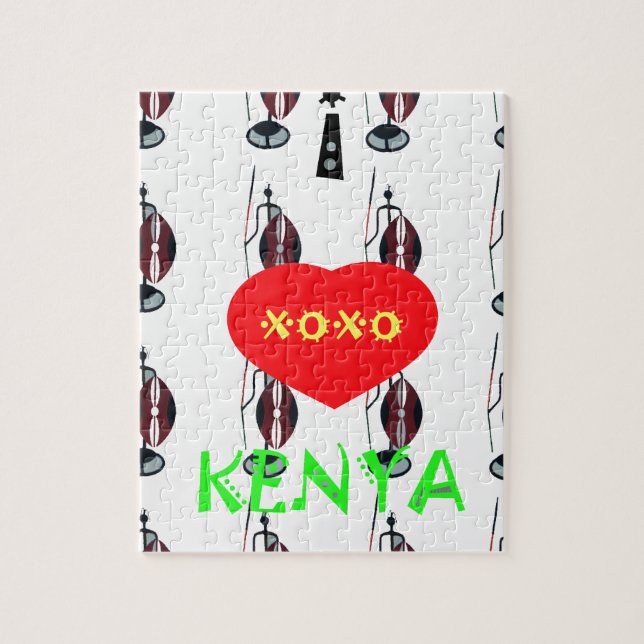 I Liebe Kenya XOXO (Vertikal)
