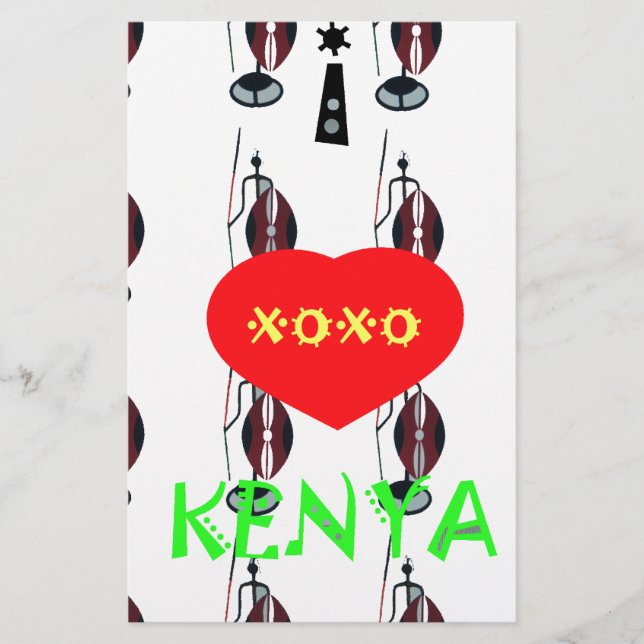 I Liebe Kenya XOXO (Vorderseite)