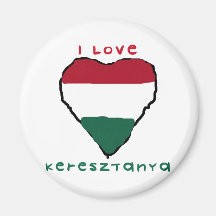 I Liebe Keresztanya Magnet