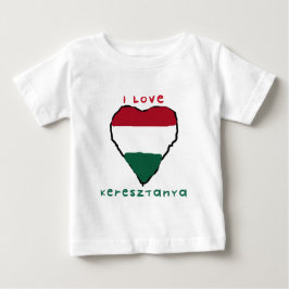 I Liebe Keresztanya Säuglings-T - Shirt