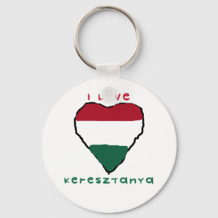 I Liebe Keresztanya Schlüsselanhänger