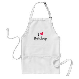 I Liebe Ketchup Schürze