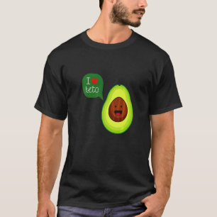 I Liebe Keto Avocado Zitat Keto und Vegane Ernähru T-Shirt