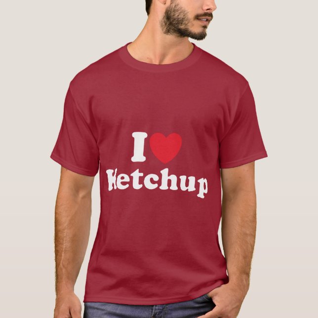 I Liebe-Ketschup T-Shirt (Vorderseite)