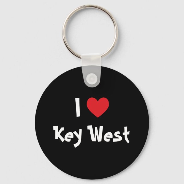 I Liebe Key West Florida Schlüsselanhänger (Vorderseite)