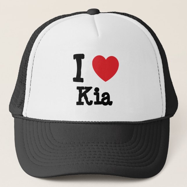 I Liebe Kia T - Shirt Truckerkappe (Vorderseite)
