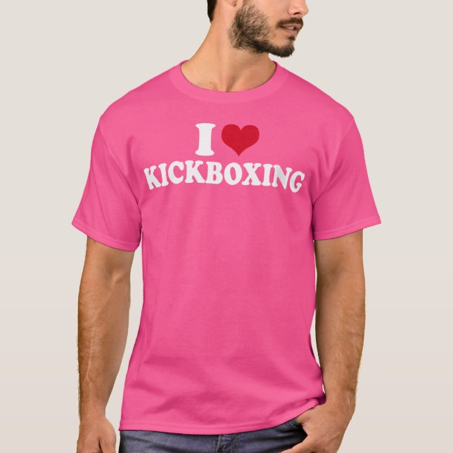 I Liebe Kickboxing T-Shirt (Vorderseite)