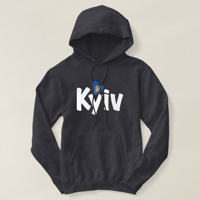 I. Liebe Kiew, У к р а н а Ukraine, ї Hoodie (Design vorne)