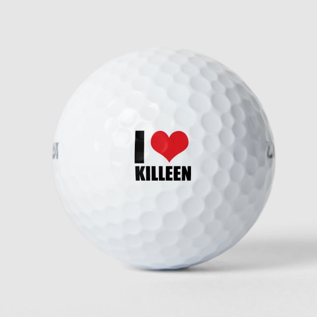 I Liebe Killeen Golfball (Vorderseite)