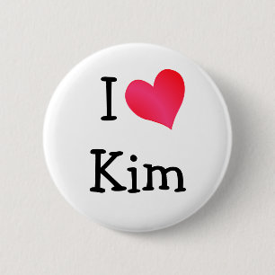 I Liebe Kim Button