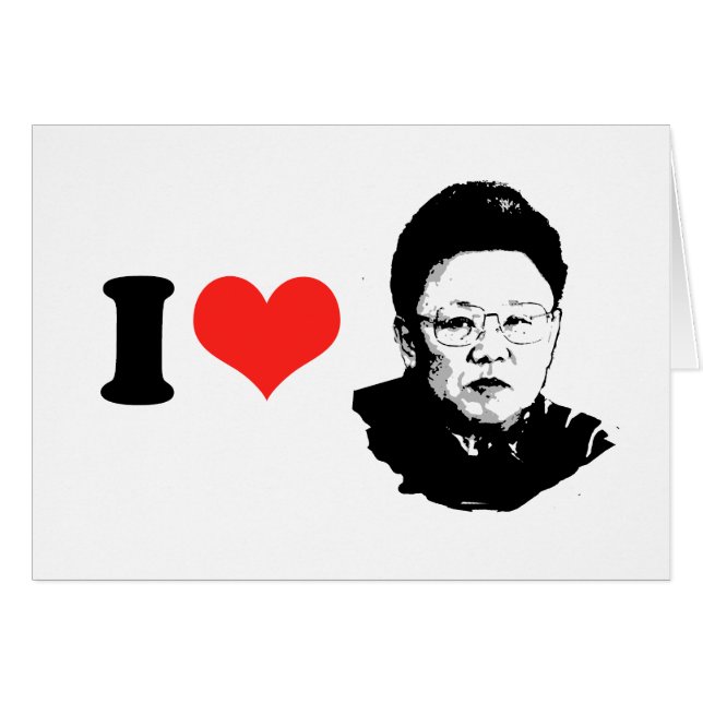 I Liebe Kim Jong-il (Vorderseite (Horizontal))