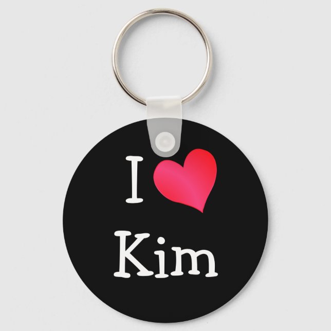 I Liebe Kim Schlüsselanhänger (Vorderseite)