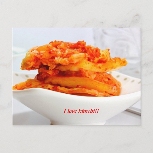 i Liebe Kimchi Postkarte (Vorderseite)