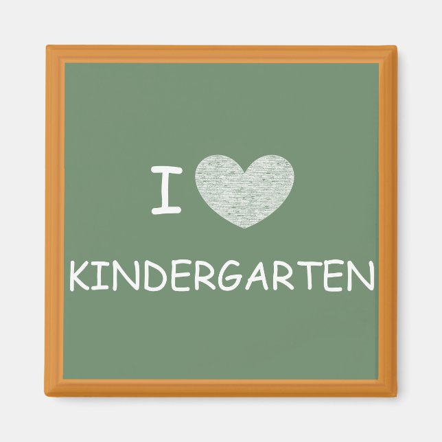 I Liebe Kindergarten Magnet (Vorne)