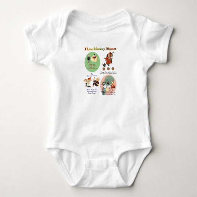 I LIEBE KINDERZIMMER RHYMES (#3) BABY STRAMPLER (Vorderseite)