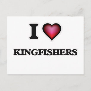 I Liebe Kingfisher Postkarte