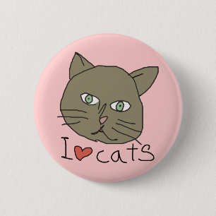 I Liebe Kitty Button