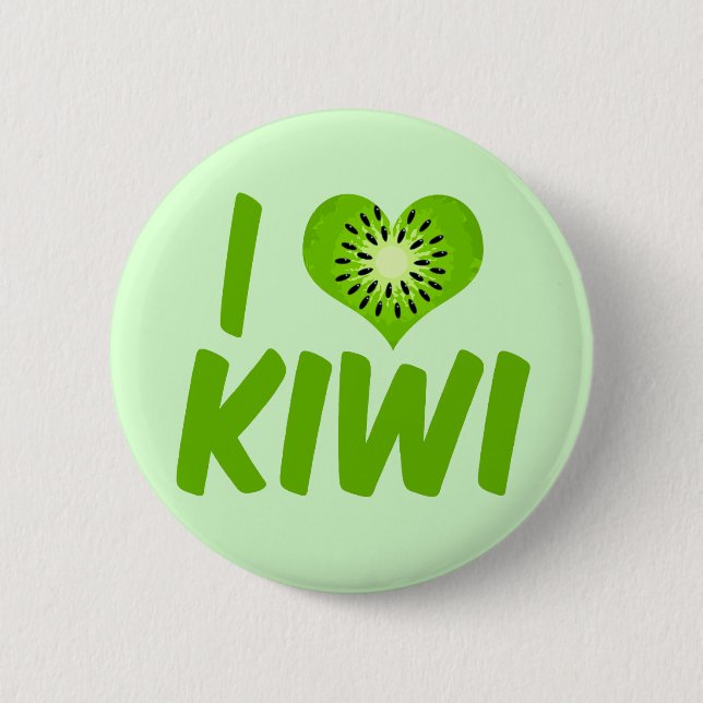 I Liebe Kiwi Button (Vorderseite)